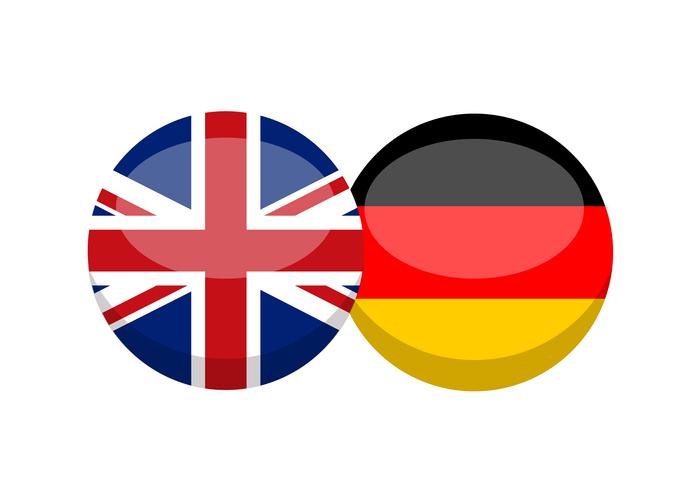 Flaga Anglii i Niemiec